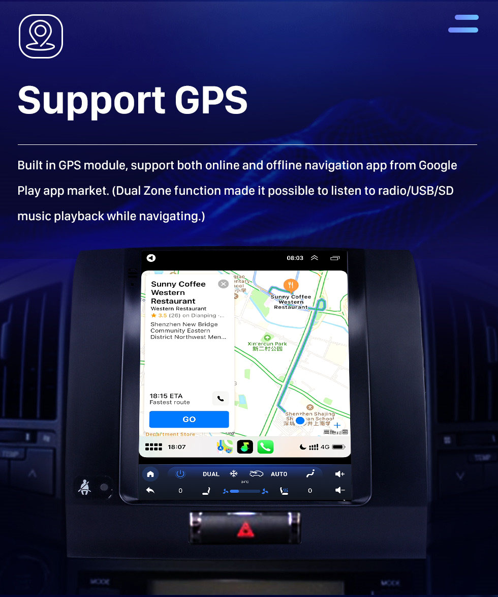 Seicane Pantalla táctil HD para Toyota Land Cruiser 2007-2015 Radio Android 10,0 9,7 pulgadas navegación GPS Bluetooth soporte TV Digital Carplay