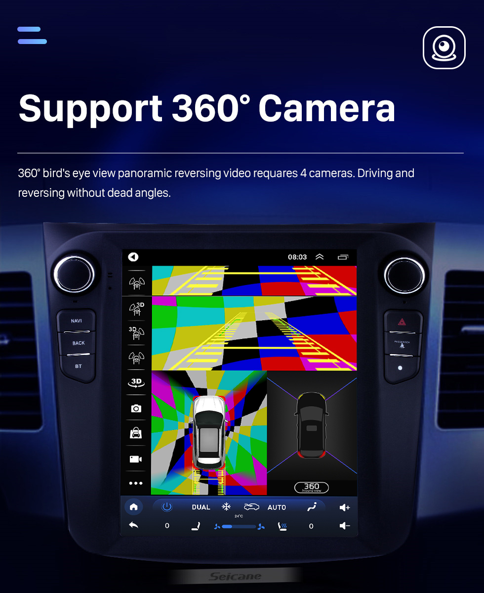 Seicane 9,7 pouces 2008 MITSUBISHI OUTLANDER Android 10.0 Radio Système de navigation GPS avec écran tactile WiFi 4G TPMS DVR OBD II Caméra arrière AUX Commande au volant USB SD Bluetooth Vidéo HD 1080P Seicane 9,7 pouces 2008 MITSUBISHI OUTLANDER Android 10.0 Radio Système de navigation GPS avec écran tactile WiFi 4G TPMS DVR OBD II Caméra arrière AUX Commande au volant USB SD Bluetooth Vidéo HD 1080P