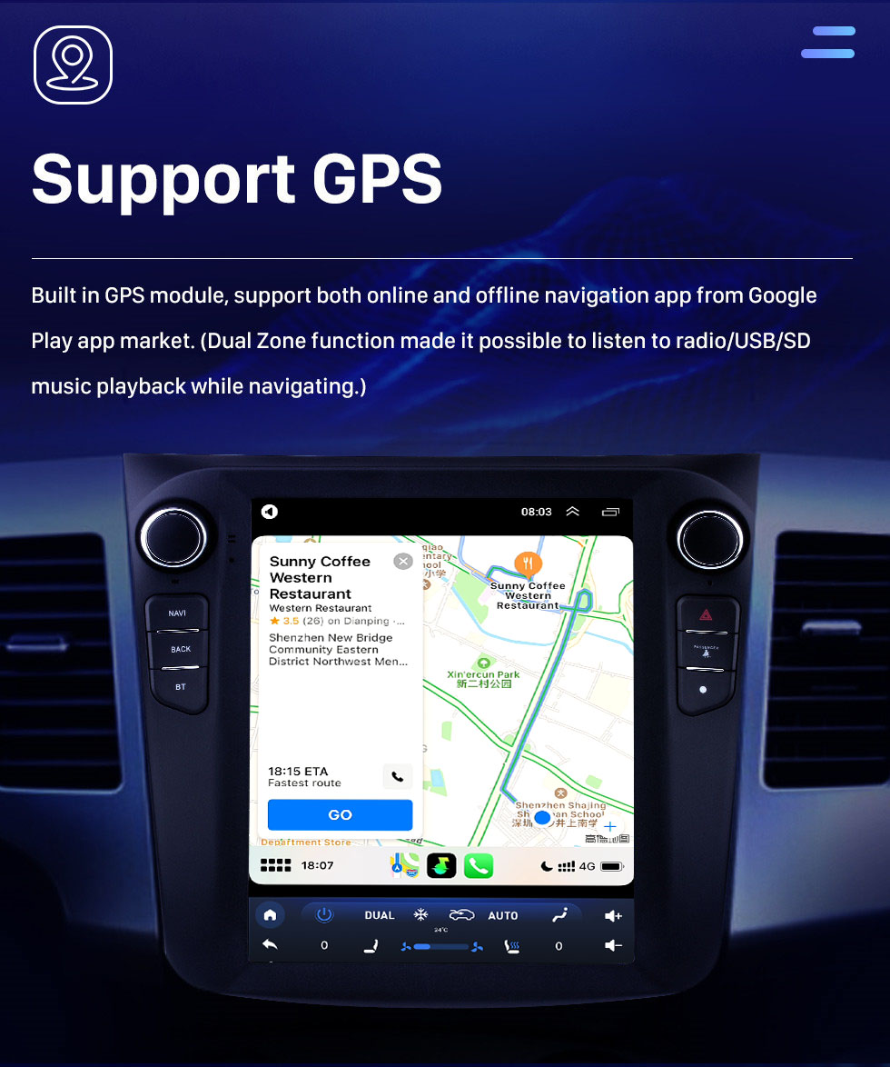 Seicane 9,7 pouces 2008 MITSUBISHI OUTLANDER Android 10.0 Radio Système de navigation GPS avec écran tactile WiFi 4G TPMS DVR OBD II Caméra arrière AUX Commande au volant USB SD Bluetooth Vidéo HD 1080P Seicane 9,7 pouces 2008 MITSUBISHI OUTLANDER Android 10.0 Radio Système de navigation GPS avec écran tactile WiFi 4G TPMS DVR OBD II Caméra arrière AUX Commande au volant USB SD Bluetooth Vidéo HD 1080P