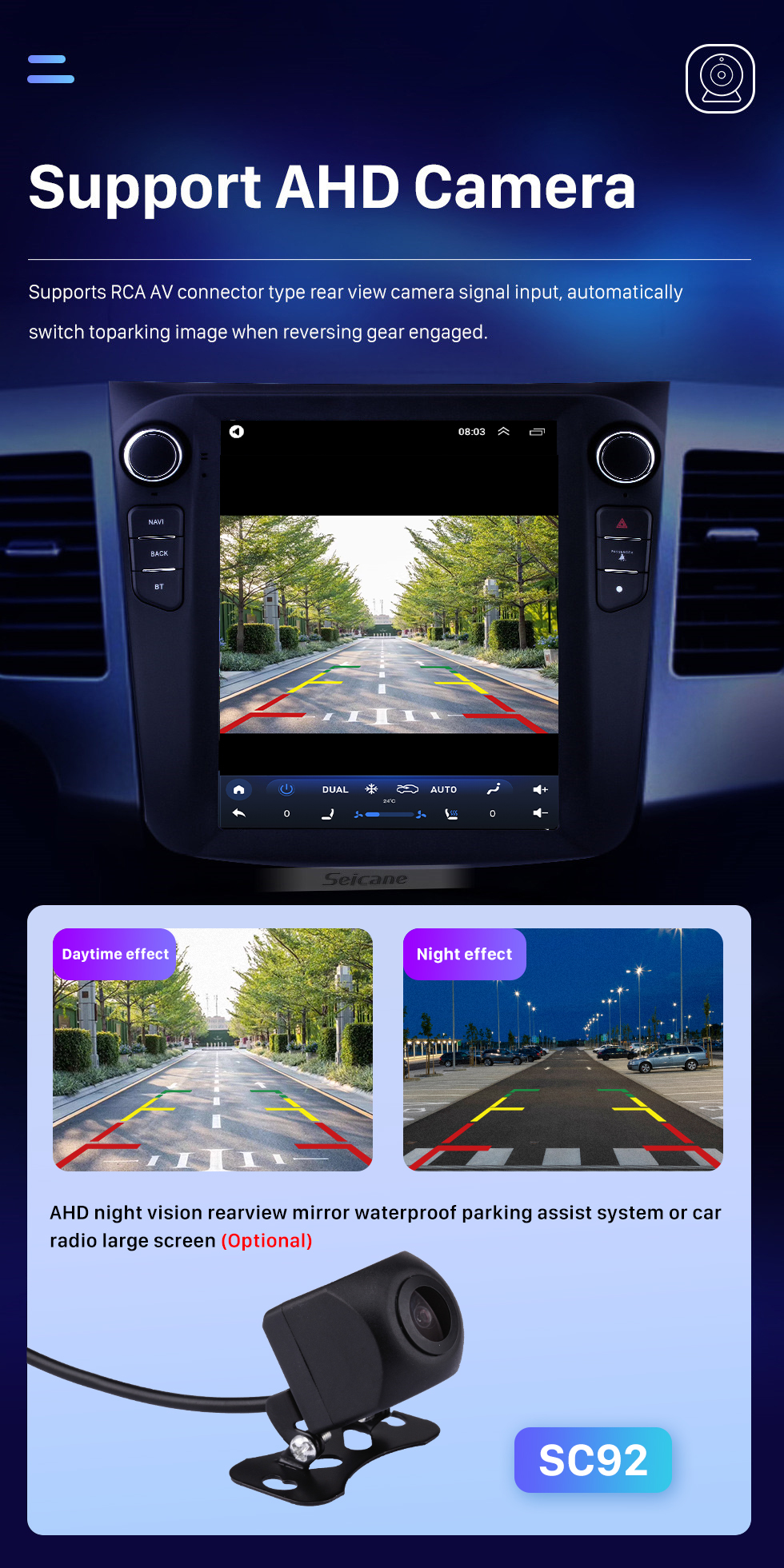 Seicane 9,7 pouces 2008 MITSUBISHI OUTLANDER Android 10.0 Radio Système de navigation GPS avec écran tactile WiFi 4G TPMS DVR OBD II Caméra arrière AUX Commande au volant USB SD Bluetooth Vidéo HD 1080P Seicane 9,7 pouces 2008 MITSUBISHI OUTLANDER Android 10.0 Radio Système de navigation GPS avec écran tactile WiFi 4G TPMS DVR OBD II Caméra arrière AUX Commande au volant USB SD Bluetooth Vidéo HD 1080P
