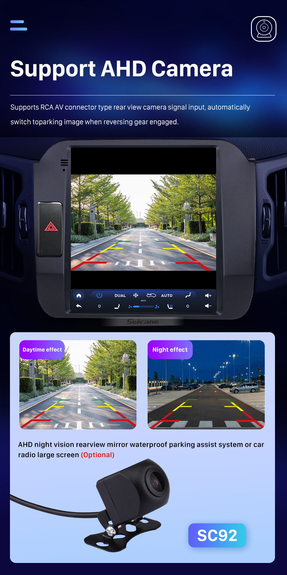 Seicane Android 10.0 9,7 Zoll für 2011-2017 Kia SportageR Radio mit HD Touchscreen GPS Navigationssystem Bluetooth Unterstützung Carplay TPMS