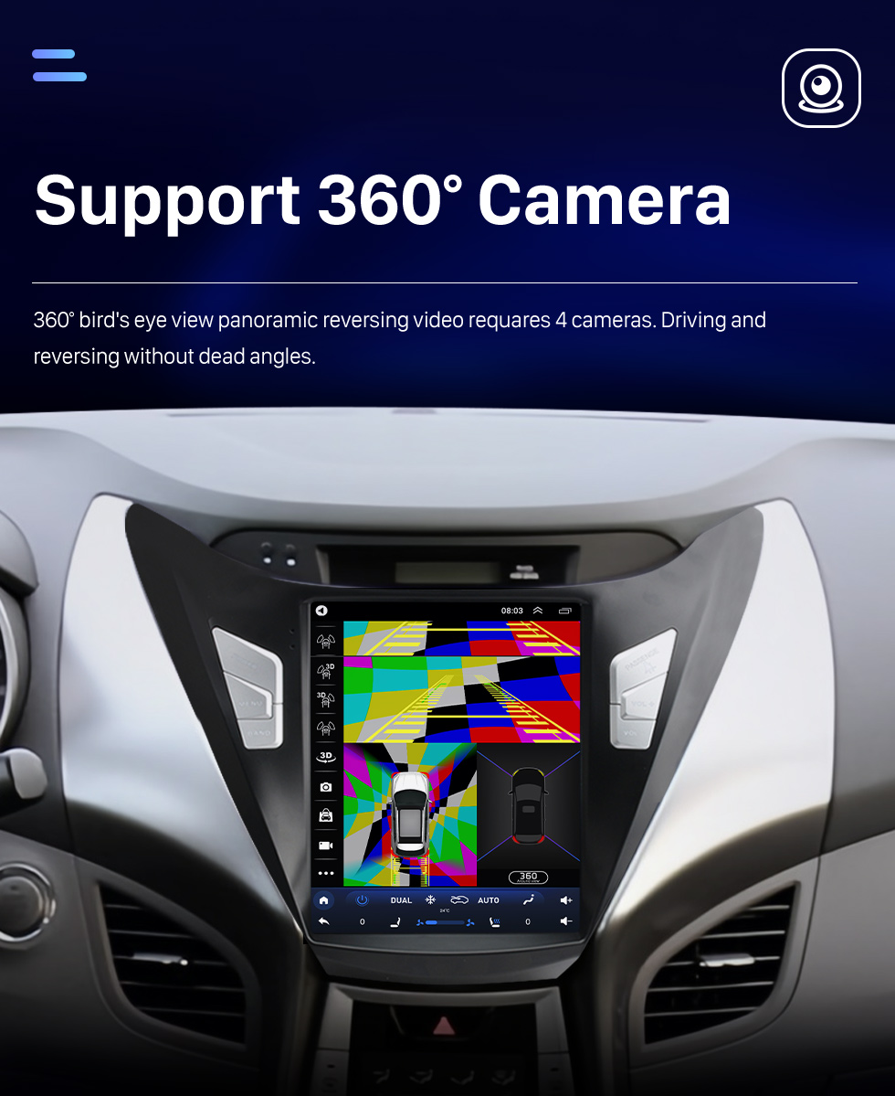 Seicane Tela sensível ao toque hd para hyundai elantra 2011-2013 rádio android 10.0 9.7 polegadas sistema de navegação gps com bluetooth usb suporte tv digital carplay