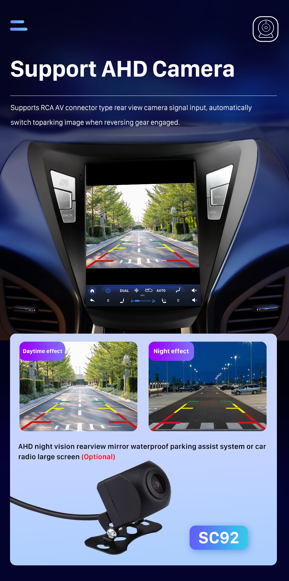 Seicane Сенсорный экран HD для Hyundai Elantra 2011-2013 Радио Android 10.0 9,7-дюймовая система GPS-навигации с поддержкой Bluetooth USB Цифровое ТВ Carplay