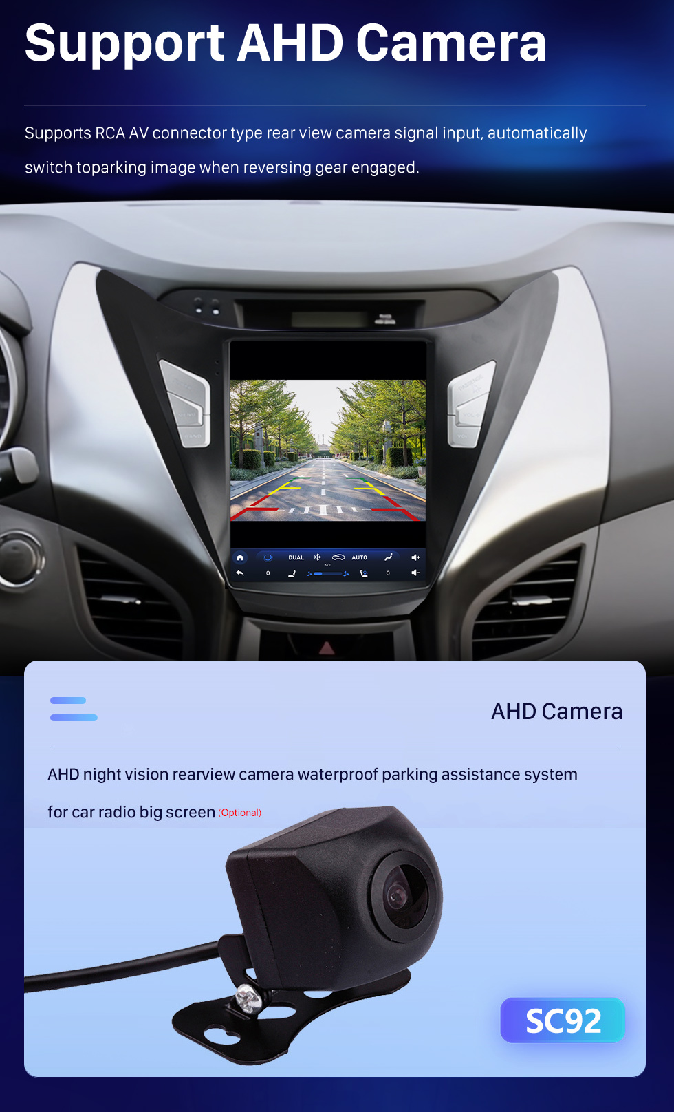 Seicane Сенсорный экран HD для Hyundai Elantra 2011-2013 Радио Android 10.0 9,7-дюймовая система GPS-навигации с поддержкой Bluetooth USB Цифровое ТВ Carplay