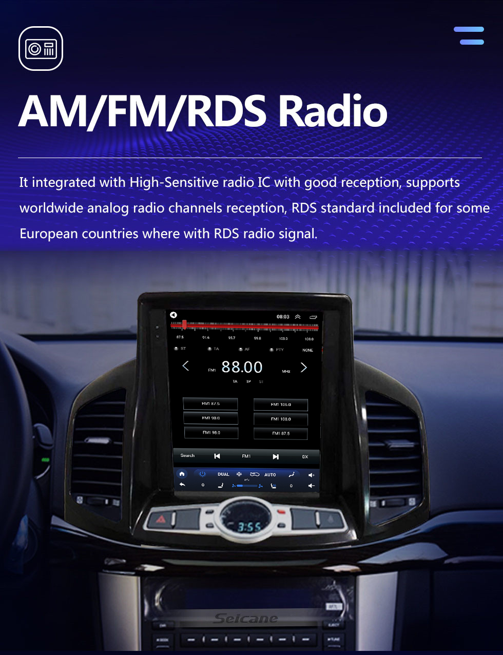 Seicane 9,7 polegadas Android 10.0 para 2012-2017 Chevrolet Captiva High Version Radio GPS Navigation System Com HD Touchscreen Bluetooth suporte Carplay TPMS Seicane 9,7 polegadas Android 10.0 para 2012-2017 Chevrolet Captiva High Version Radio GPS Navigation System Com HD Touchscreen Bluetooth suporte Carplay TPMS