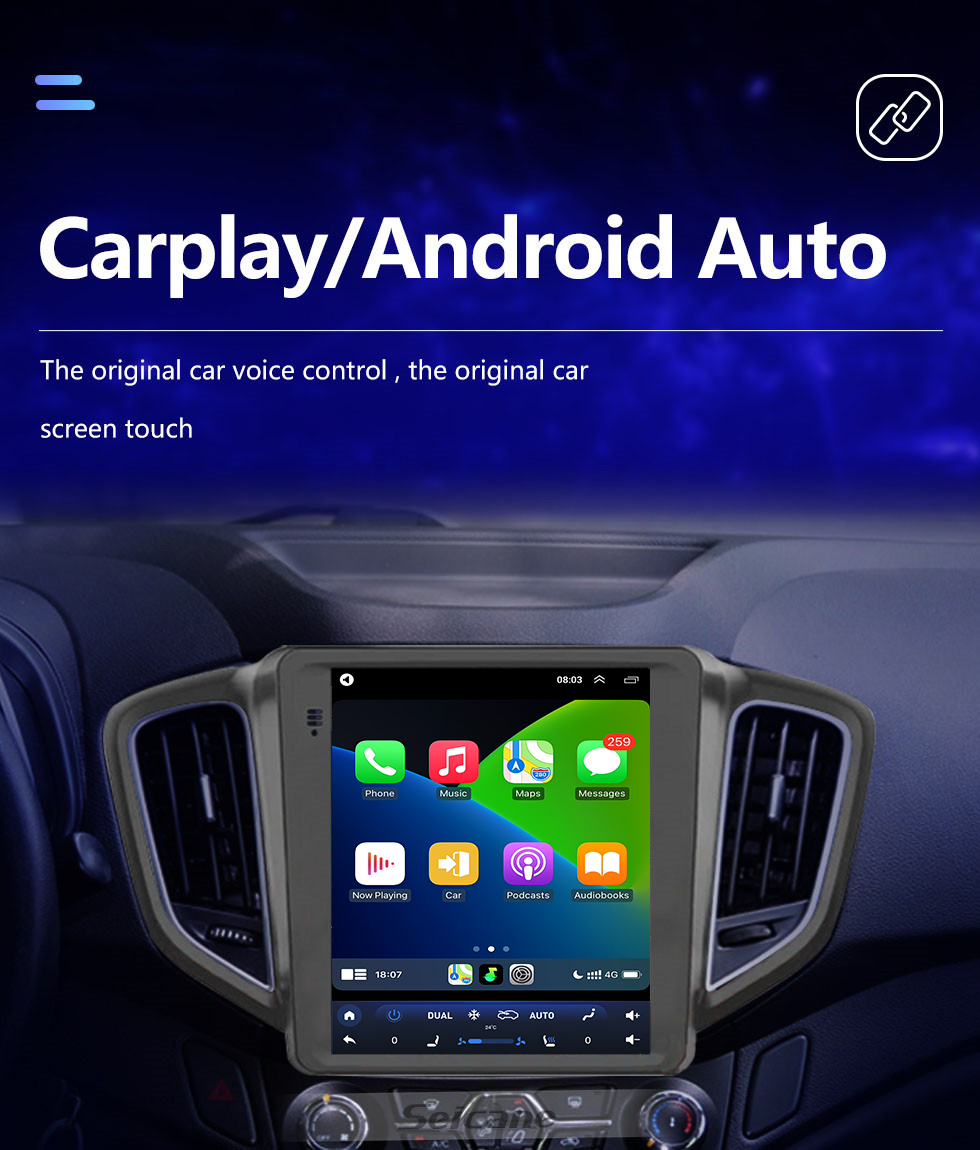 Seicane Écran tactile Android 10.0 HD de 9,7 pouces pour 2014-2016 Chery Tiggo 5 Radio de navigation GPS Bluetooth WIFI Prise en charge de Carplay Caméra AHD DAB +