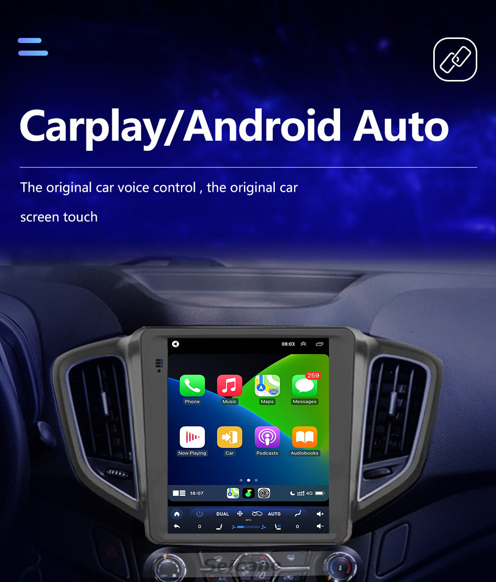 Seicane 9,7 polegadas android 10.0 hd touchscreen para 2014-2016 chery tiggo 5 navegação gps rádio bluetooth wifi carplay suporte ahd câmera dab +