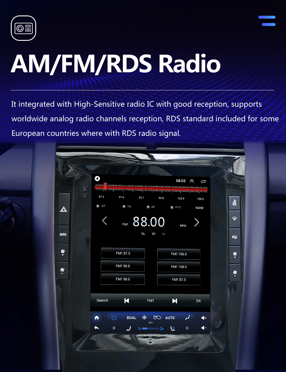 Seicane Pantalla táctil HD de 9,7 pulgadas para Ford Edge 2015-2018, radio de coche estéreo de gama baja, sistema estéreo Bluetooth Carplay, compatible con cámara AHD Seicane Pantalla táctil HD de 9,7 pulgadas para Ford Edge 2015-2018, radio de coche estéreo de gama baja, sistema estéreo Bluetooth Carplay, compatible con cámara AHD