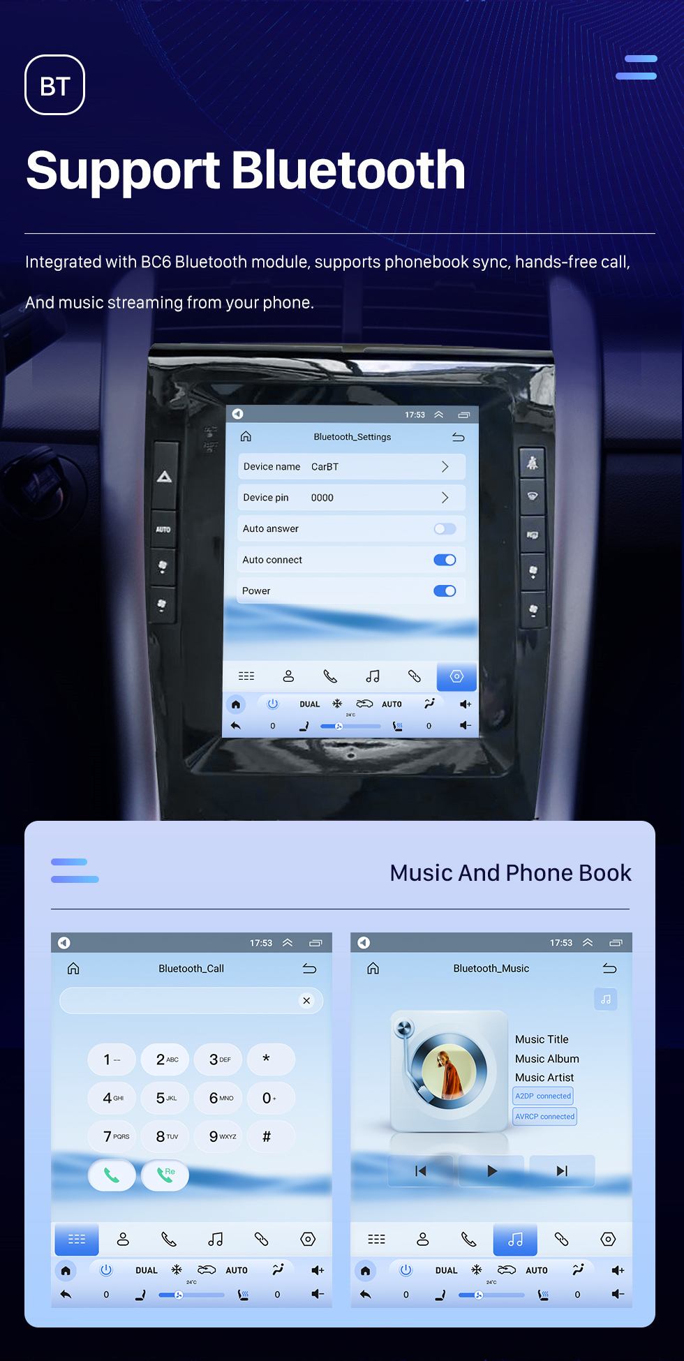 Seicane Pantalla táctil HD de 9,7 pulgadas para Ford Edge 2015-2018, radio de coche estéreo de gama baja, sistema estéreo Bluetooth Carplay, compatible con cámara AHD Seicane Pantalla táctil HD de 9,7 pulgadas para Ford Edge 2015-2018, radio de coche estéreo de gama baja, sistema estéreo Bluetooth Carplay, compatible con cámara AHD