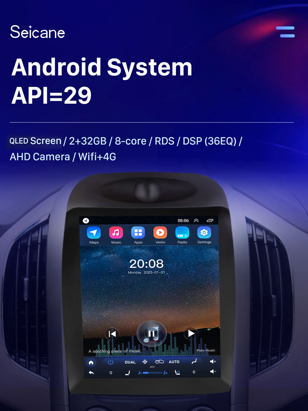 Seicane HD Touchscreen für 2011-2014 BAOJUN 630 Radio Android 10.0 9,7 Zoll GPS Navigationssystem mit Bluetooth USB Unterstützung Digital TV Carplay Seicane HD Touchscreen für 2011-2014 BAOJUN 630 Radio Android 10.0 9,7 Zoll GPS Navigationssystem mit Bluetooth USB Unterstützung Digital TV Carplay