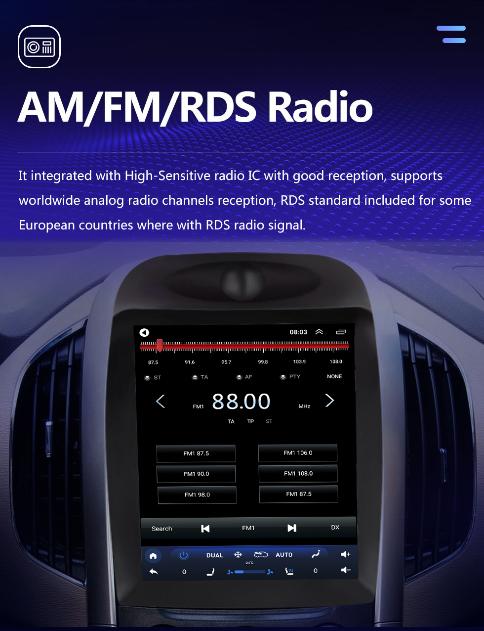Seicane HD Touchscreen für 2011-2014 BAOJUN 630 Radio Android 10.0 9,7 Zoll GPS Navigationssystem mit Bluetooth USB Unterstützung Digital TV Carplay