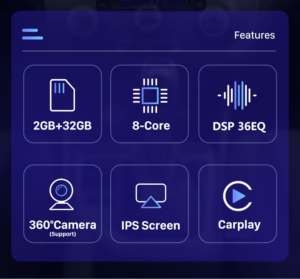 Seicane HD-Touchscreen für 2010–2013 HAIMA 7 Radio, Android 10.0, 9,7 Zoll, GPS-Navigation, Bluetooth-Unterstützung, 360°-Kamera, Digital-TV, TPMS