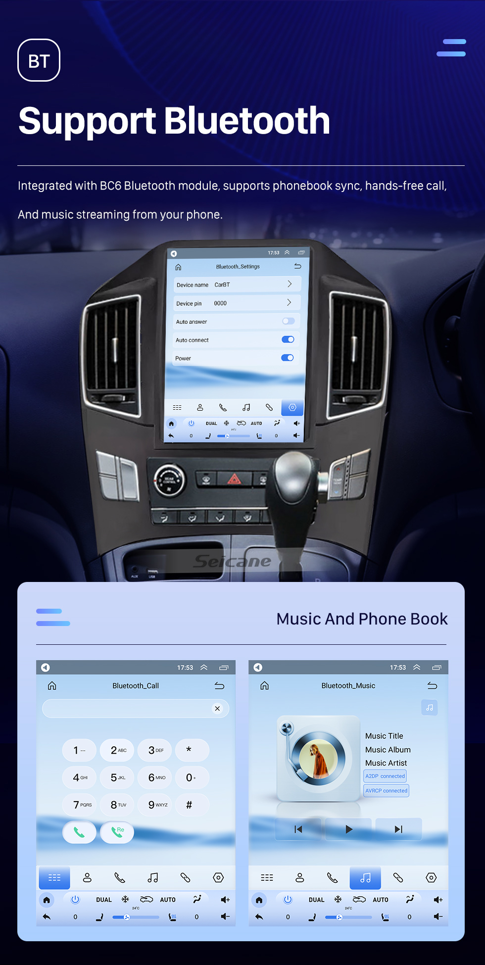Seicane Tela sensível ao toque hd 9.7 polegadas android 10.0 para 2017 hyundai h1 sistema de navegação gps de rádio bluetooth suporte carplay câmera de backup dvr controle de volante tpms Seicane Tela sensível ao toque hd 9.7 polegadas android 10.0 para 2017 hyundai h1 sistema de navegação gps de rádio bluetooth suporte carplay câmera de backup dvr controle de volante tpms