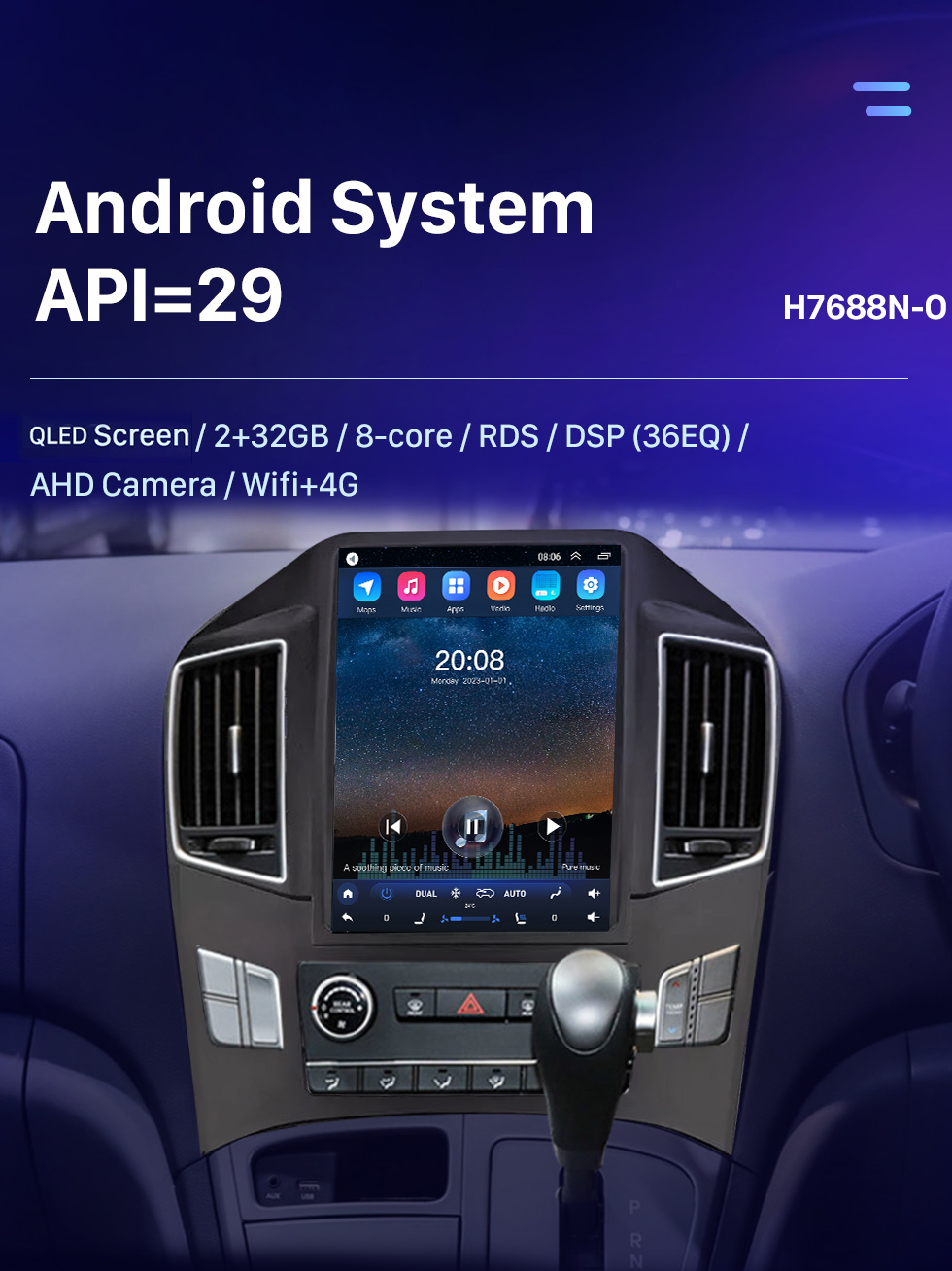 Seicane Tela sensível ao toque hd 9.7 polegadas android 10.0 para 2017 hyundai h1 sistema de navegação gps de rádio bluetooth suporte carplay câmera de backup dvr controle de volante tpms Seicane Tela sensível ao toque hd 9.7 polegadas android 10.0 para 2017 hyundai h1 sistema de navegação gps de rádio bluetooth suporte carplay câmera de backup dvr controle de volante tpms