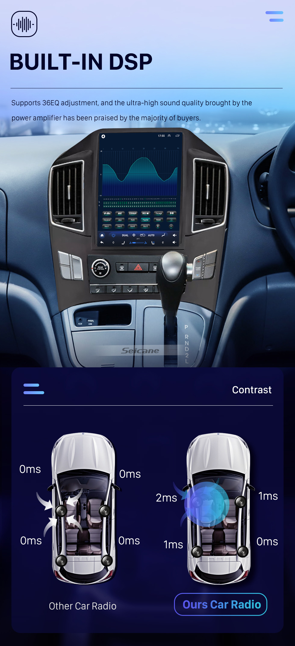 Seicane Tela sensível ao toque hd 9.7 polegadas android 10.0 para 2017 hyundai h1 sistema de navegação gps de rádio bluetooth suporte carplay câmera de backup dvr controle de volante tpms Seicane Tela sensível ao toque hd 9.7 polegadas android 10.0 para 2017 hyundai h1 sistema de navegação gps de rádio bluetooth suporte carplay câmera de backup dvr controle de volante tpms