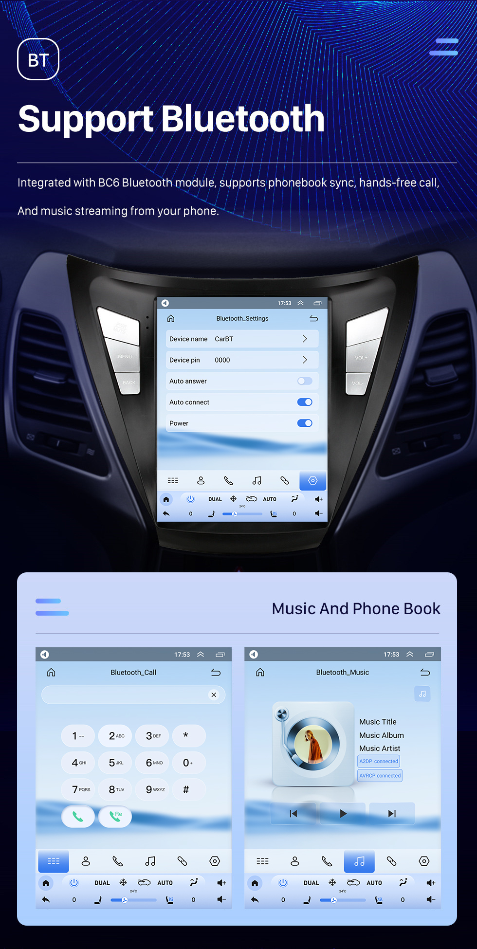 Seicane OEM 9,7 polegadas Android 10.0 para 2013-2016 HYUNDAI ELANTRA OVERSEAS EDITION LHD Rádio de navegação GPS com tela sensível ao toque Bluetooth WIFI suporte TPMS Carplay DAB + Seicane OEM 9,7 polegadas Android 10.0 para 2013-2016 HYUNDAI ELANTRA OVERSEAS EDITION LHD Rádio de navegação GPS com tela sensível ao toque Bluetooth WIFI suporte TPMS Carplay DAB +