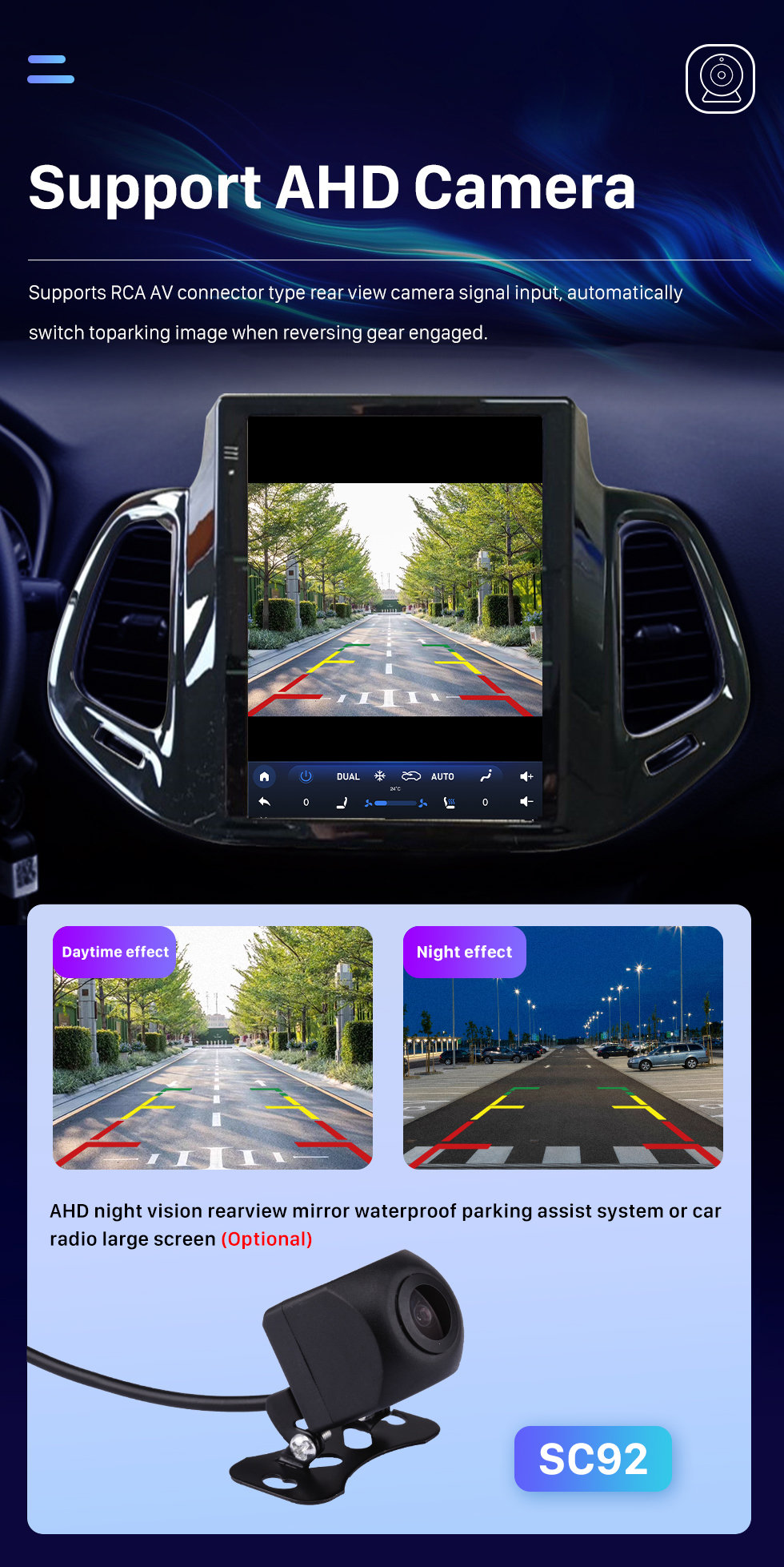Seicane 9,7 polegadas para 2017 2018 Jeep Compass Android 10.0 Radio Stereo Head Unit com GPS Navigation USB Bluetooth WIFI Support DVR OBD2 TPMS Steering Wheel Control