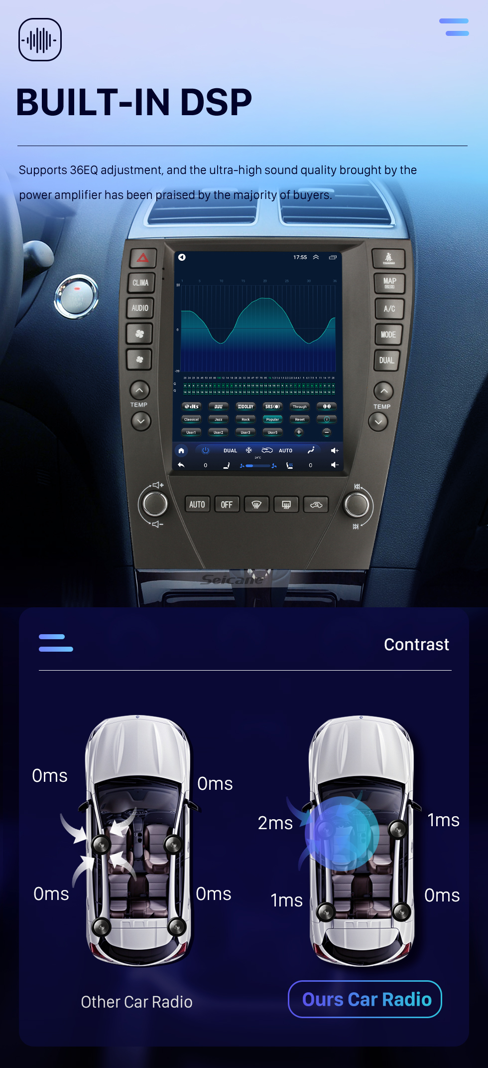 Seicane Android 10.0 OEM 9,7 polegadas para 2006 2007 2008-2012 LEXUS ES240 ES350 HD Touchscreen Rádio Bluetooth GPS Navegação Estéreo com WIFI USB FM suporte para música DVR OBD2 Câmera de backup Seicane Android 10.0 OEM 9,7 polegadas para 2006 2007 2008-2012 LEXUS ES240 ES350 HD Touchscreen Rádio Bluetooth GPS Navegação Estéreo com WIFI USB FM suporte para música DVR OBD2 Câmera de backup