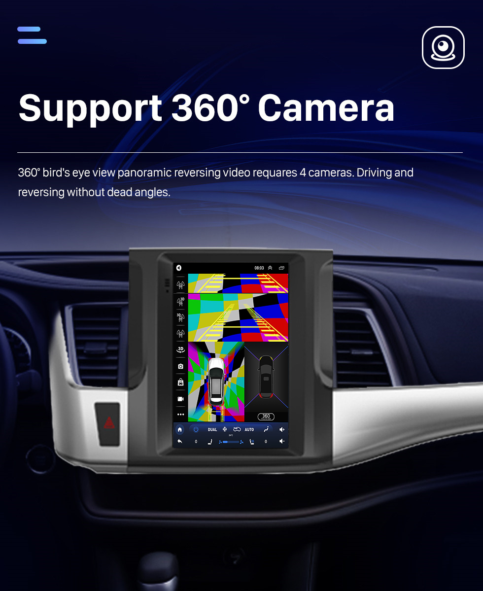 Seicane Android 10.Tesla Touch screen for 2015-2018 Toyota Highlander Radio with GPS Navigation System Bluetooth built-in Carplay Android auto Seicane Android 10.Tesla Touch screen for 2015-2018 Toyota Highlander Radio with GPS Navigation System Bluetooth built-in Carplay Android auto