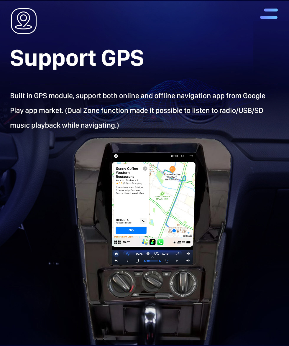 Seicane For 2013 VOLKSWAGEN JETTA Radio 9.7 inch Android 10.0 GPS Navigation with HD Touchscreen Bluetooth support Carplay Rear camera Seicane For 2013 VOLKSWAGEN JETTA Radio 9.7 inch Android 10.0 GPS Navigation with HD Touchscreen Bluetooth support Carplay Rear camera