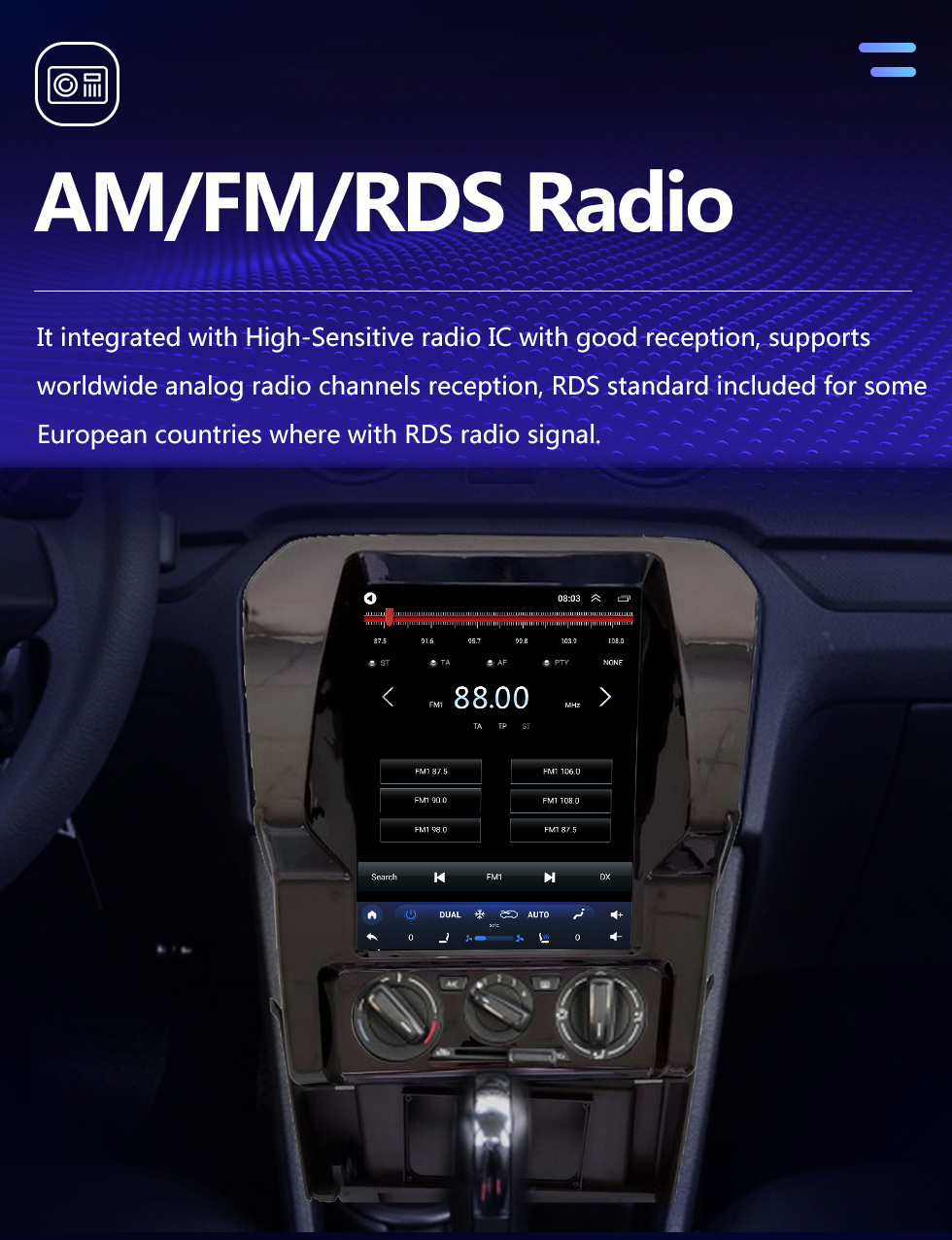 Seicane Для 2013 VOLKSWAGEN JETTA Radio 9,7-дюймовый Android 10.0 GPS-навигация с сенсорным экраном HD Поддержка Bluetooth Carplay Задняя камера