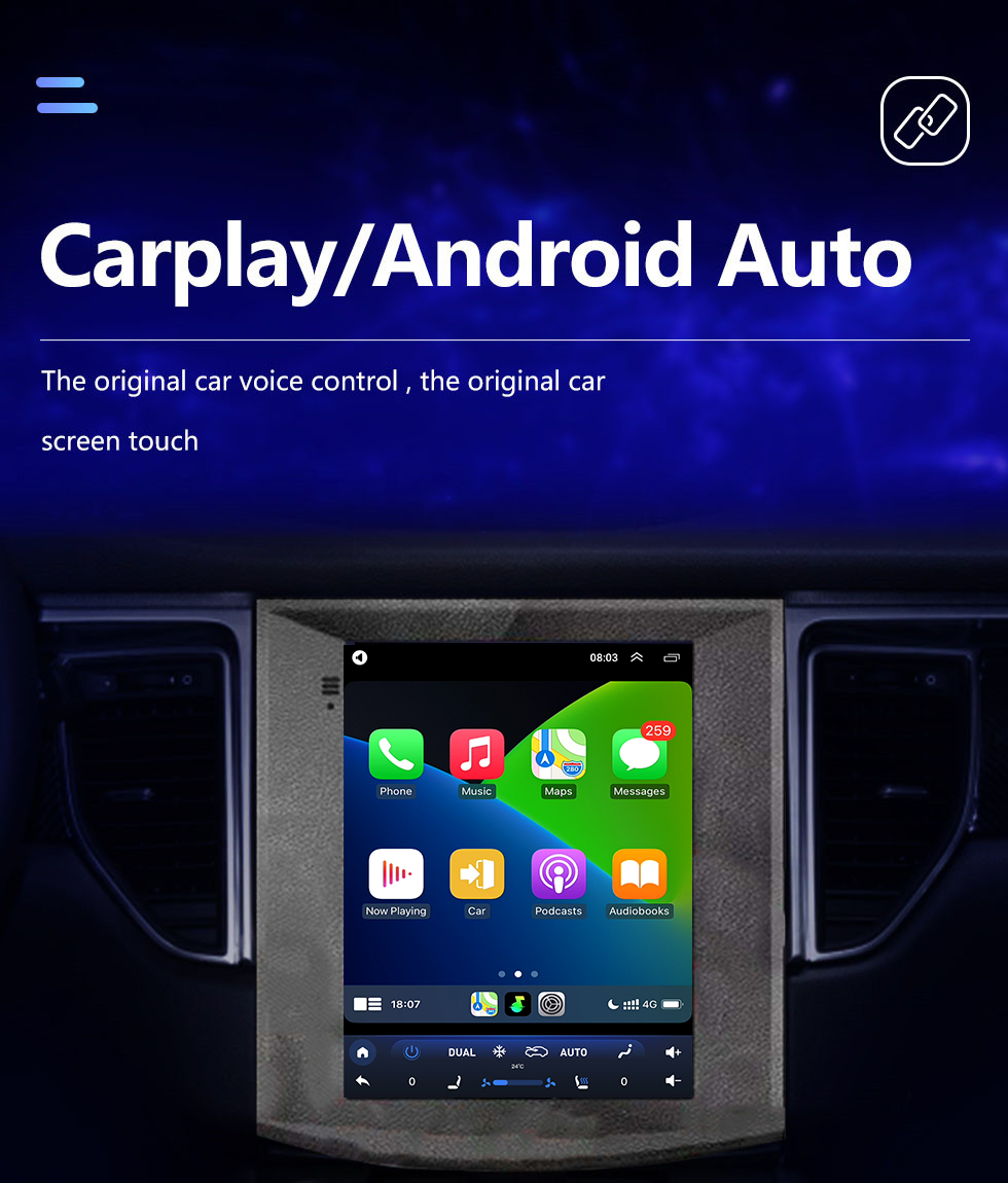 Seicane Android 10.0 9.7 pulgadas para 2017 ZOTYE SR9 Radio con pantalla táctil HD Sistema de navegación GPS Soporte Bluetooth Carplay TPMS