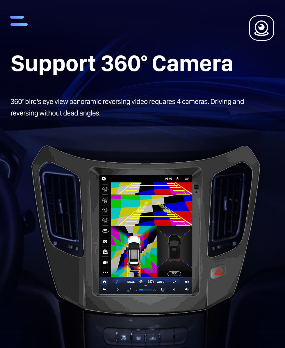 Seicane HD Touchscreen für 2013-2015 HAIMA S7 Radio Android 10.0 9,7 Zoll GPS Navigation Bluetooth Unterstützung Digital TV Carplay