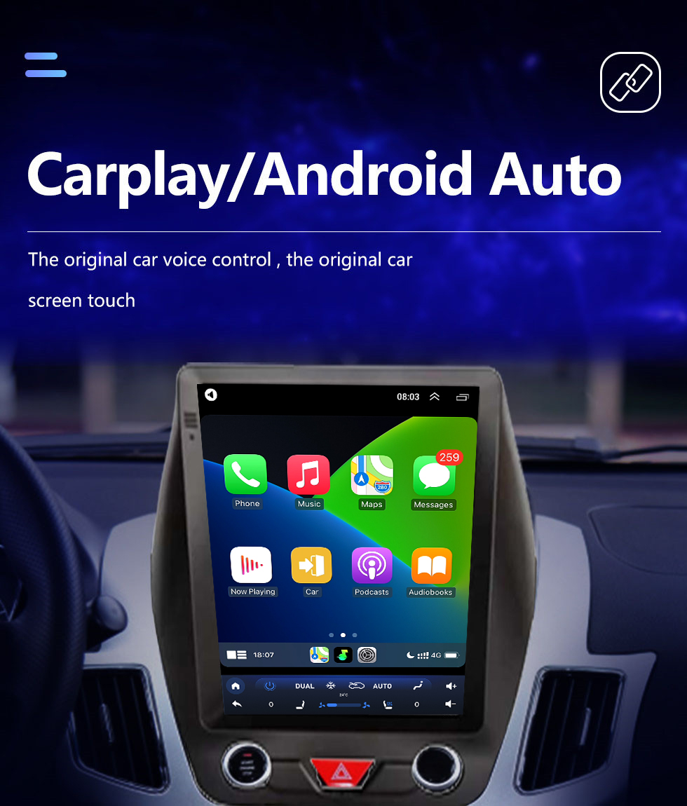 Seicane 9,7 Zoll Android 10.0 für 2016 JINBEI S35 Radio GPS Navigationssystem mit Bluetooth HD Touchscreen Carplay Unterstützung DSP SWC DVR DAB+ Rückfahrkamera