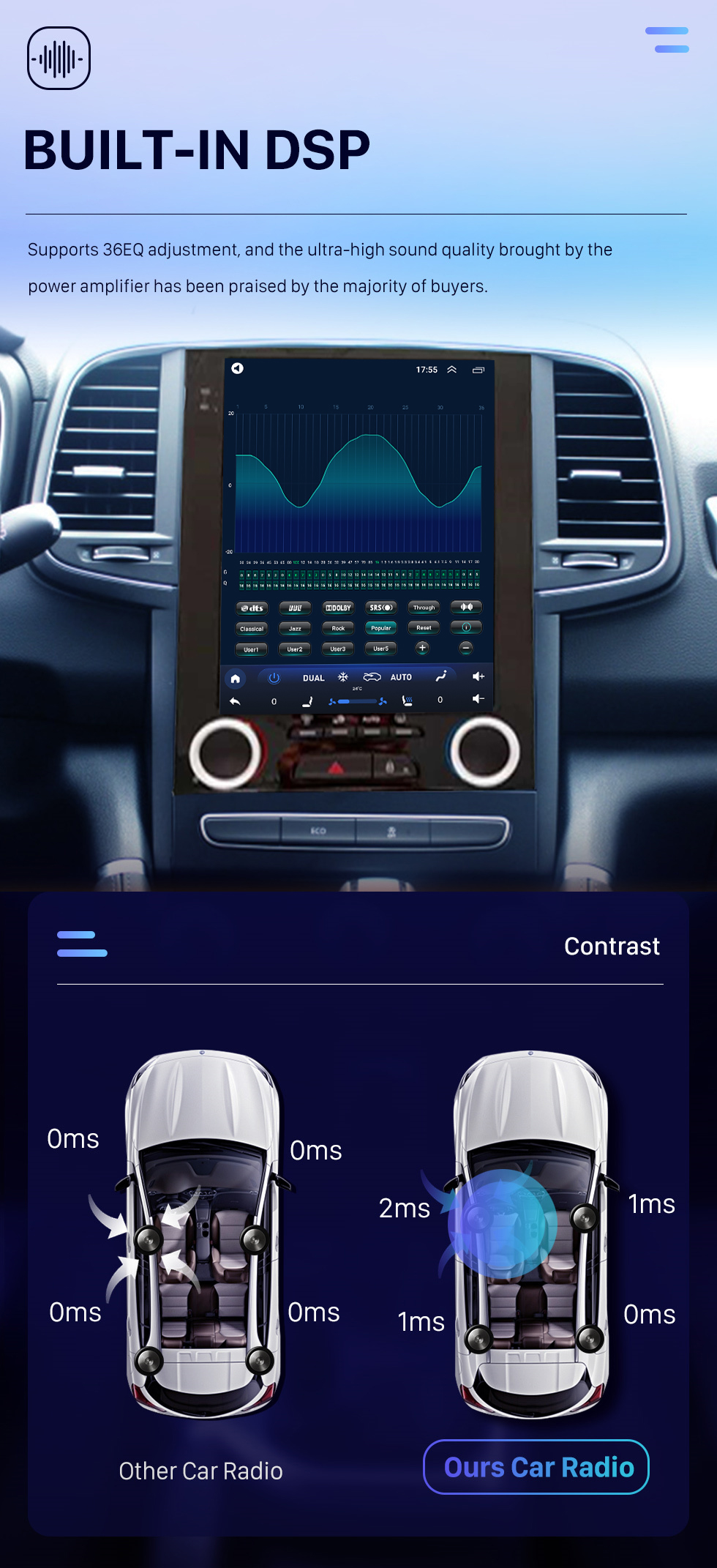 Seicane 2017-2018 Renault Koleos IOW EDA BAS DE GAMME Android 11.0 Radio de navigation GPS 9,7 pouces Bluetooth HD Écran tactile WIFI Prise en charge USB Carplay TV numérique DVR DSP