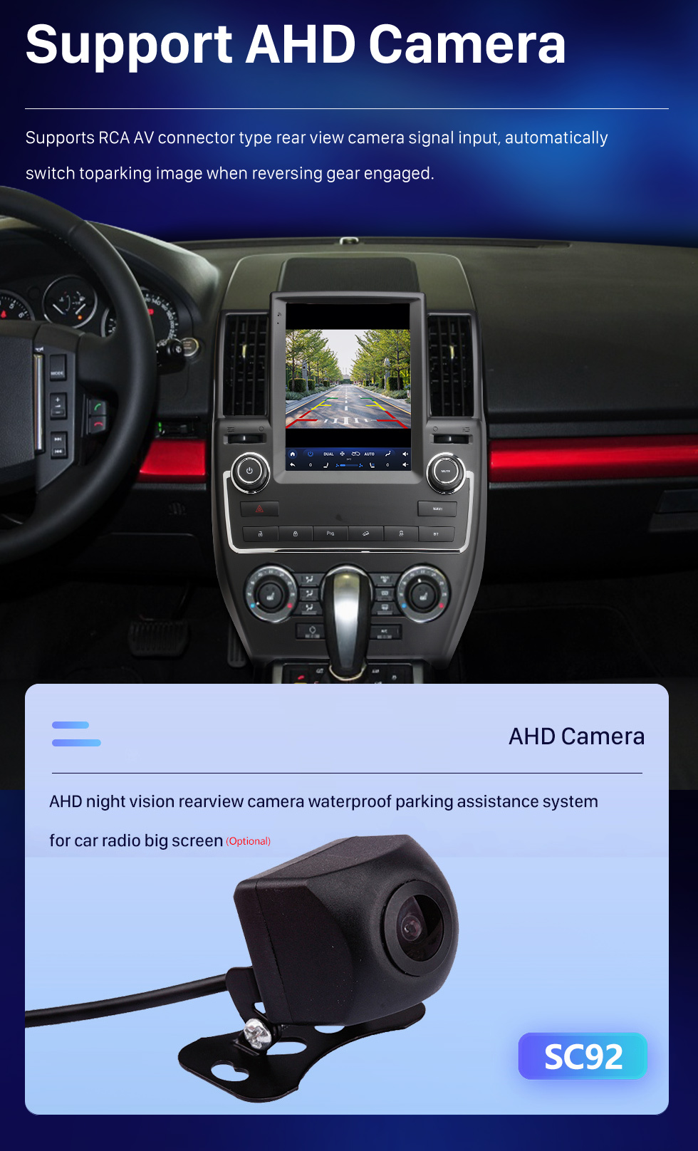 Seicane Android 10.0 9,7 pouces pour 2007-2011 Radio Land Rover DISCOVERY 2 avec système de navigation GPS à écran tactile HD Prise en charge Bluetooth Carplay TPMS