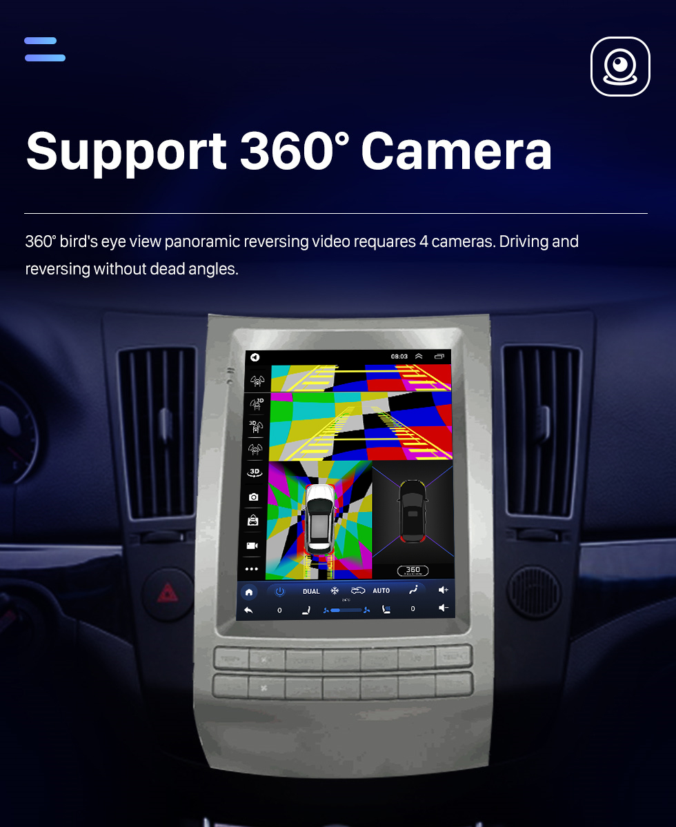 Seicane Android 10.0 9,7 pouces pour HYUNDAI VERACRUZ LOW END Radio avec système de navigation GPS à écran tactile HD Prise en charge Bluetooth Carplay TPMS Seicane Android 10.0 9,7 pouces pour HYUNDAI VERACRUZ LOW END Radio avec système de navigation GPS à écran tactile HD Prise en charge Bluetooth Carplay TPMS