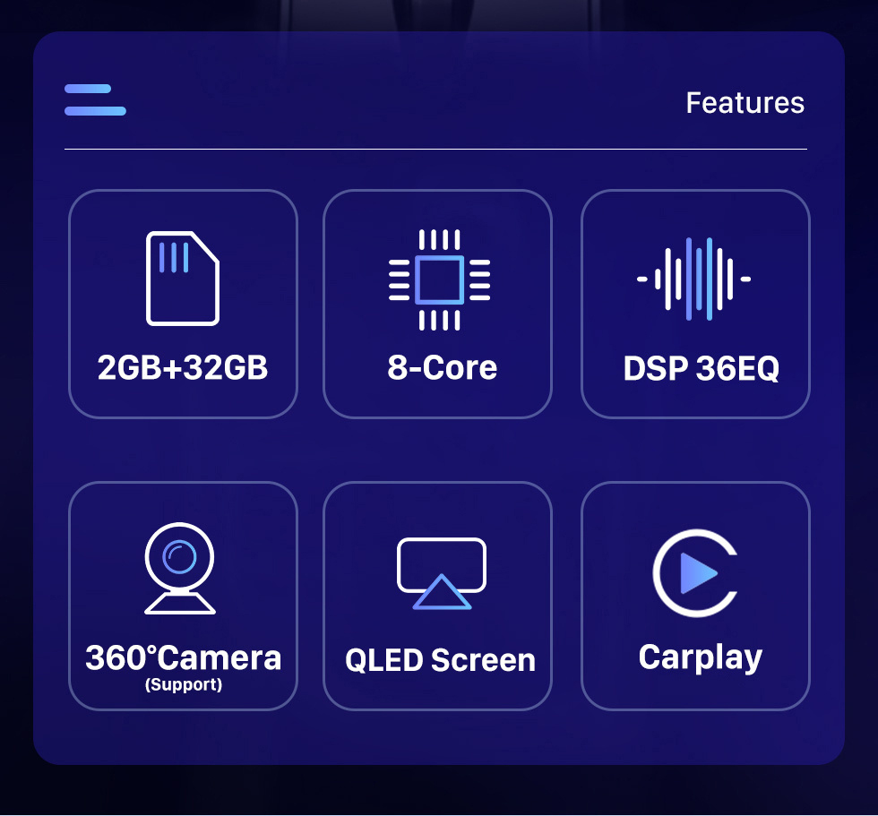 Seicane Écran tactile HD 9.7 pouces pour HYUNDAI VERACRUZ haut de gamme autoradio stéréo Bluetooth Carplay système stéréo prise en charge caméra AHD