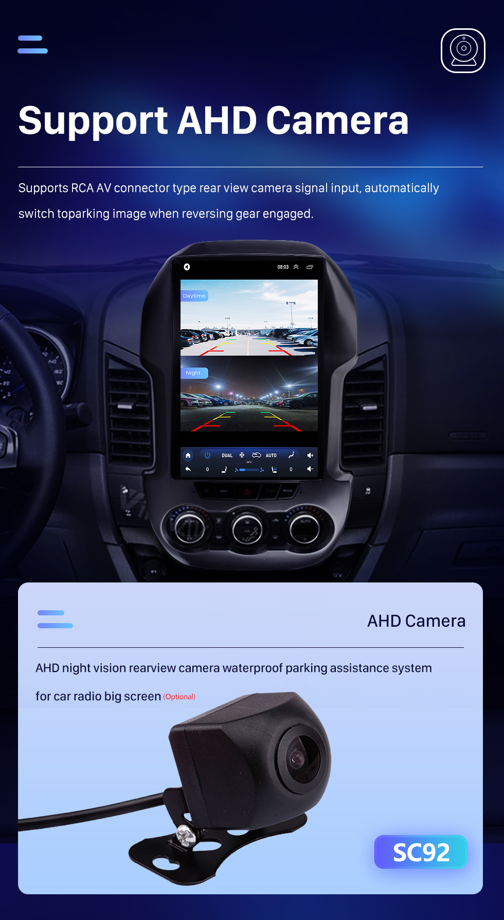 Seicane 12,1-дюймовый сенсорный HD-экран для 2011-2016 Ford Ranger F250 Радио Автомобильная стереосистема с поддержкой автомобильного радио Bluetooth 360 ° Камера