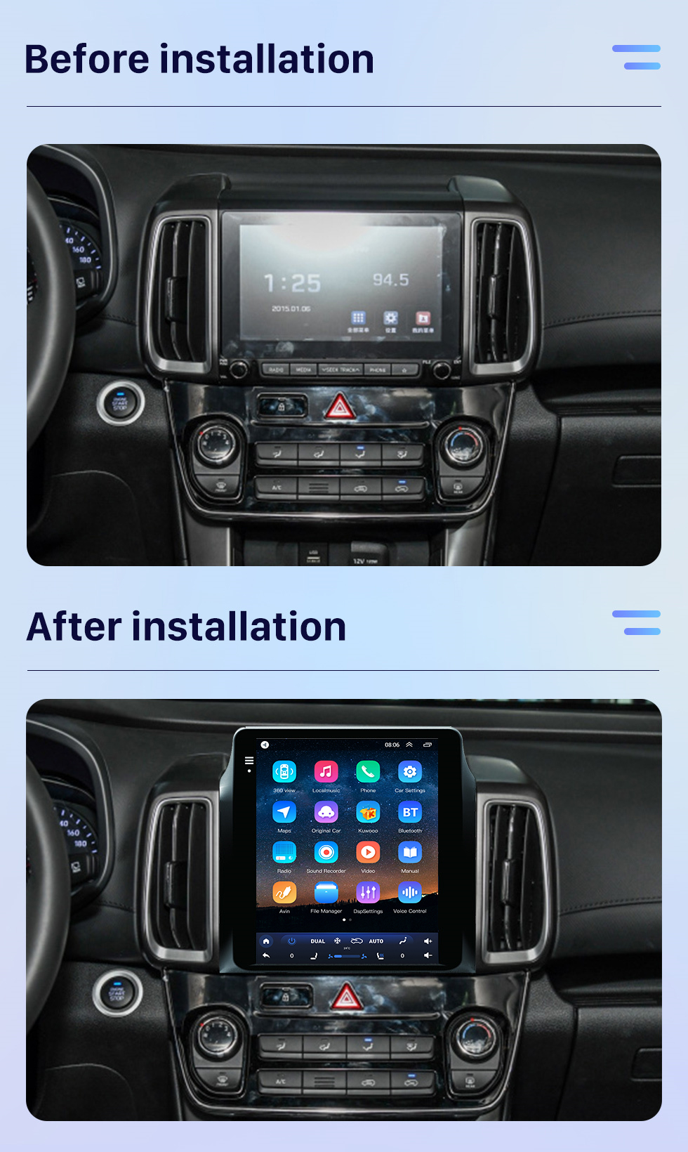 Seicane Écran tactile HD pour 2018 Hyundai IX35 Radio Android 10.0 Système de navigation GPS de 9,7 pouces avec prise en charge Bluetooth USB TV numérique Carplay Seicane Écran tactile HD pour 2018 Hyundai IX35 Radio Android 10.0 Système de navigation GPS de 9,7 pouces avec prise en charge Bluetooth USB TV numérique Carplay