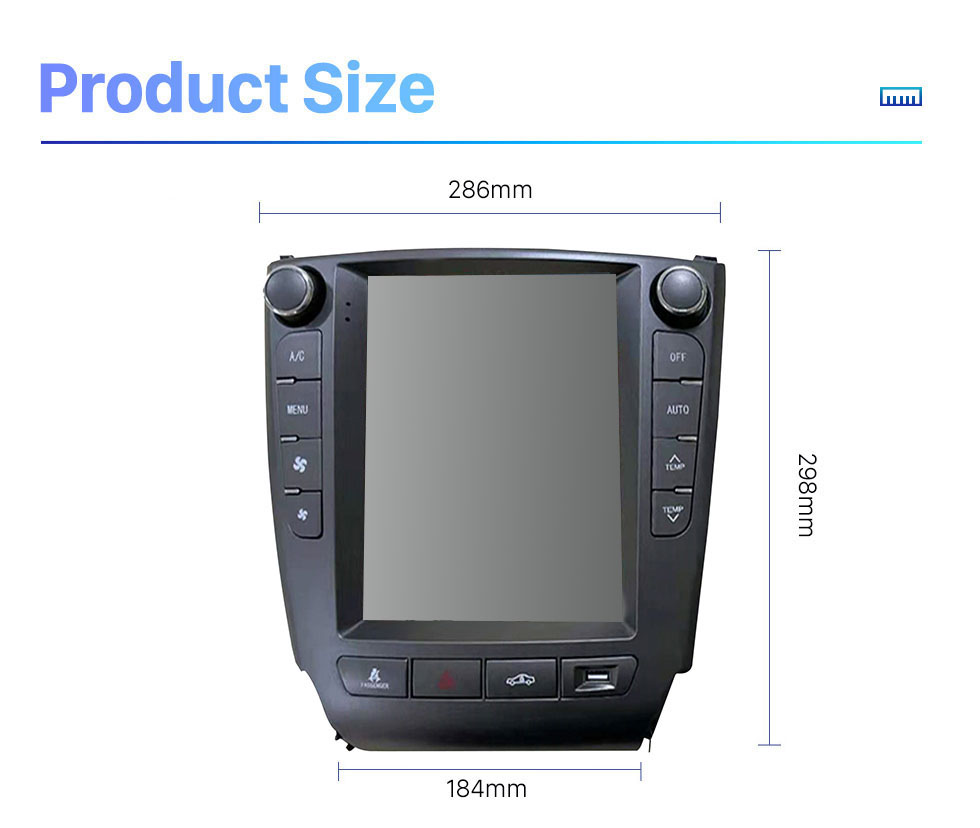 Seicane Android 10.0 9,7 pouces pour 2006-2012 Radio LEXUS IS LOW END avec système de navigation GPS à écran tactile HD Prise en charge Bluetooth Carplay TPMS