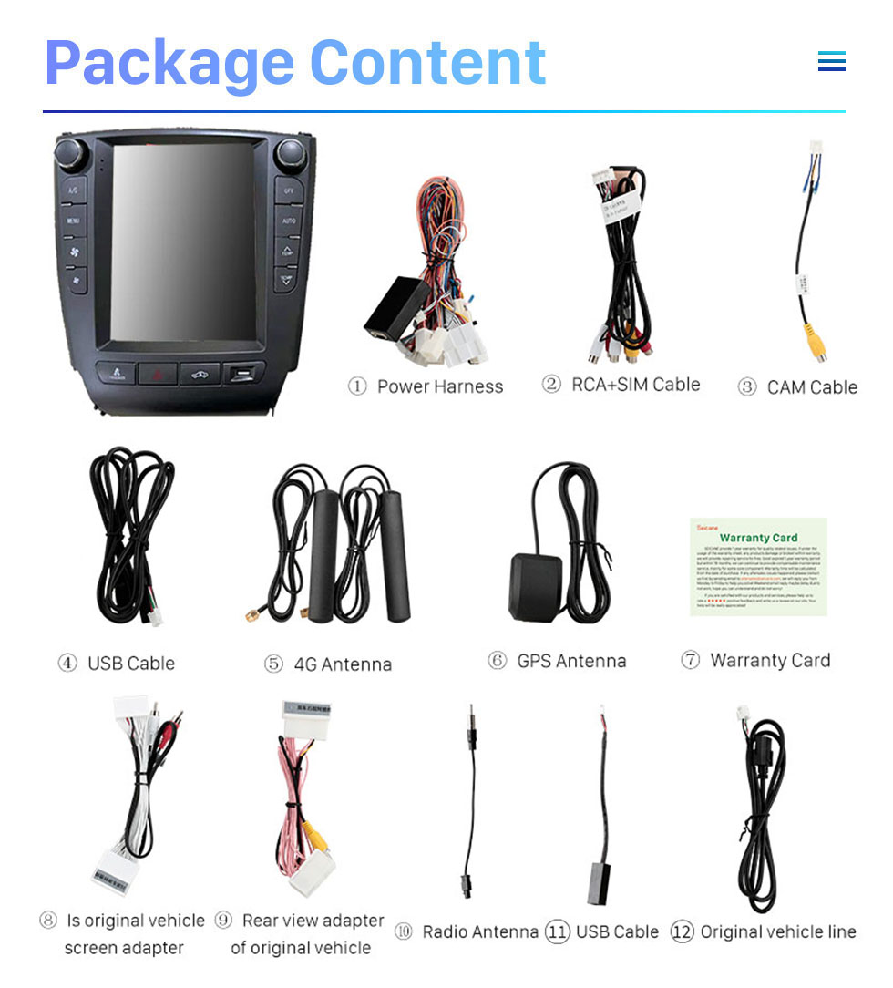 Seicane Android 10.0 9,7 pouces pour 2006-2012 Radio LEXUS IS LOW END avec système de navigation GPS à écran tactile HD Prise en charge Bluetooth Carplay TPMS Seicane Android 10.0 9,7 pouces pour 2006-2012 Radio LEXUS IS LOW END avec système de navigation GPS à écran tactile HD Prise en charge Bluetooth Carplay TPMS