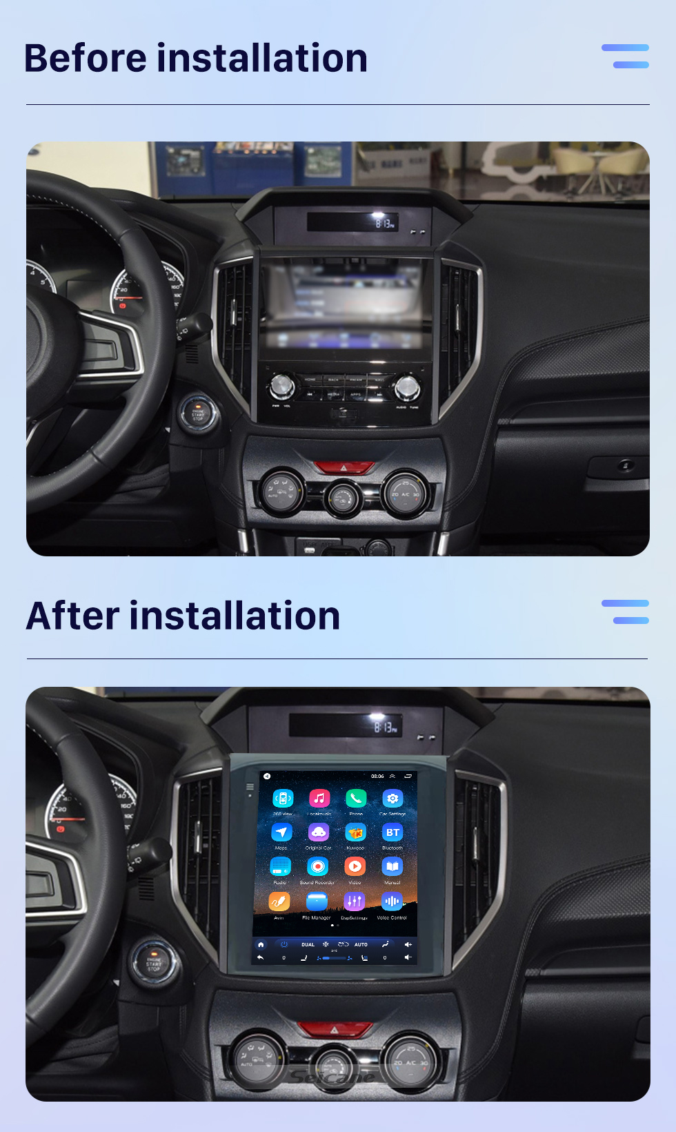 Seicane OEM 9.7 inch Android 10.0 for 2019 SUBARU XV FORESTER GPS Navigation Radio with Touchscreen Bluetooth WIFI support TPMS Carplay DAB+ Seicane OEM 9.7 inch Android 10.0 for 2019 SUBARU XV FORESTER GPS Navigation Radio with Touchscreen Bluetooth WIFI support TPMS Carplay DAB+