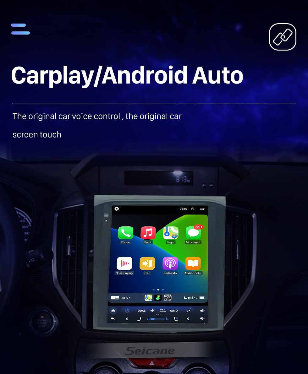 Seicane OEM 9.7 pulgadas Android 10.0 para 2019 SUBARU XV FORESTER Radio de navegación GPS con pantalla táctil Bluetooth WIFI compatible con TPMS Carplay DAB +