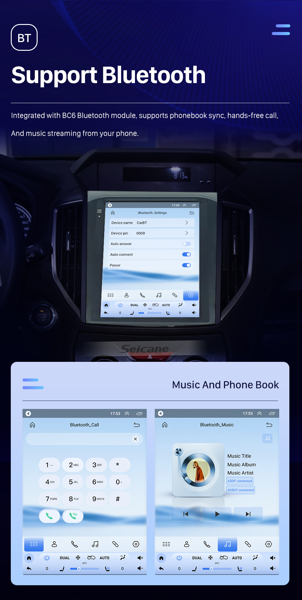 Seicane OEM 9.7 inch Android 10.0 for 2019 SUBARU XV FORESTER GPS Navigation Radio with Touchscreen Bluetooth WIFI support TPMS Carplay DAB+ Seicane OEM 9.7 inch Android 10.0 for 2019 SUBARU XV FORESTER GPS Navigation Radio with Touchscreen Bluetooth WIFI support TPMS Carplay DAB+