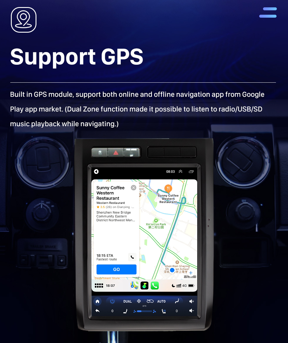 Seicane 12.1" Android 10.0 Car Stereo for 2008-2012 Ford Mustang F150 Built-in Carplay DSP Bluetooth support FM/AM Radios External Car Camera Steering Wheel Control Seicane 12.1" Android 10.0 Car Stereo for 2008-2012 Ford Mustang F150 Built-in Carplay DSP Bluetooth support FM/AM Radios External Car Camera Steering Wheel Control