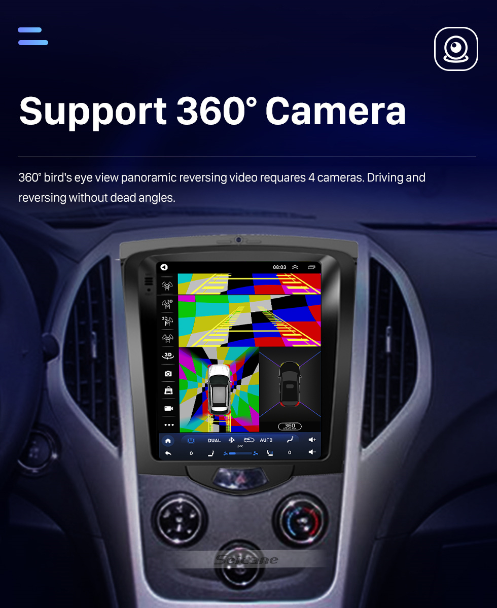 Seicane Для 2014-2015 BYD F3 Радио 9,7-дюймовый Android 10.0 GPS-навигация с HD-сенсорным экраном Поддержка Bluetooth Carplay Задняя камера