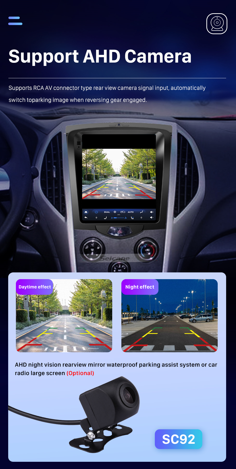 Seicane Para 2014-2015 BYD F3 Rádio 9,7 polegadas Android 10.0 Navegação GPS com HD Touchscreen Suporte Bluetooth Carplay Câmera Traseira