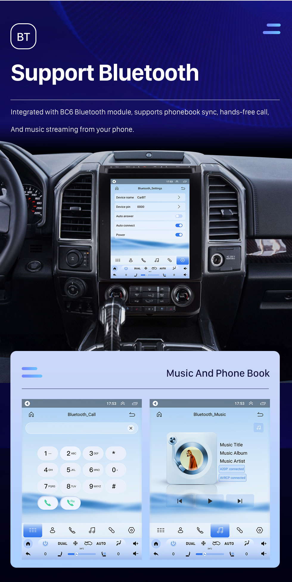 Seicane 12,1-дюймовый сенсорный экран Android 10.0 HD для 2015-2020 Ford Mustang F150 Стерео Автомобильный радиоприемник Bluetooth Carplay Стереосистема Поддержка AHD-камеры Seicane 12,1-дюймовый сенсорный экран Android 10.0 HD для 2015-2020 Ford Mustang F150 Стерео Автомобильный радиоприемник Bluetooth Carplay Стереосистема Поддержка AHD-камеры