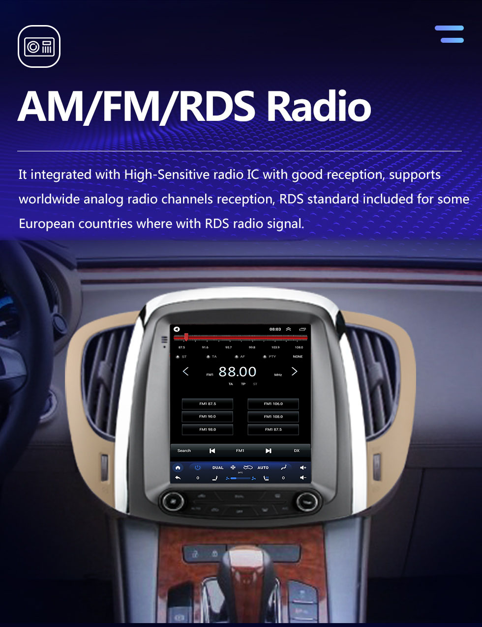Seicane Best Multimedia Car Audio System for 2009-2012 Buick Lacrosse with IPS Screen DSP Support GPS Bluetooth Navigation Carplay 360° Camera Seicane Best Multimedia Car Audio System for 2009-2012 Buick Lacrosse with IPS Screen DSP Support GPS Bluetooth Navigation Carplay 360° Camera