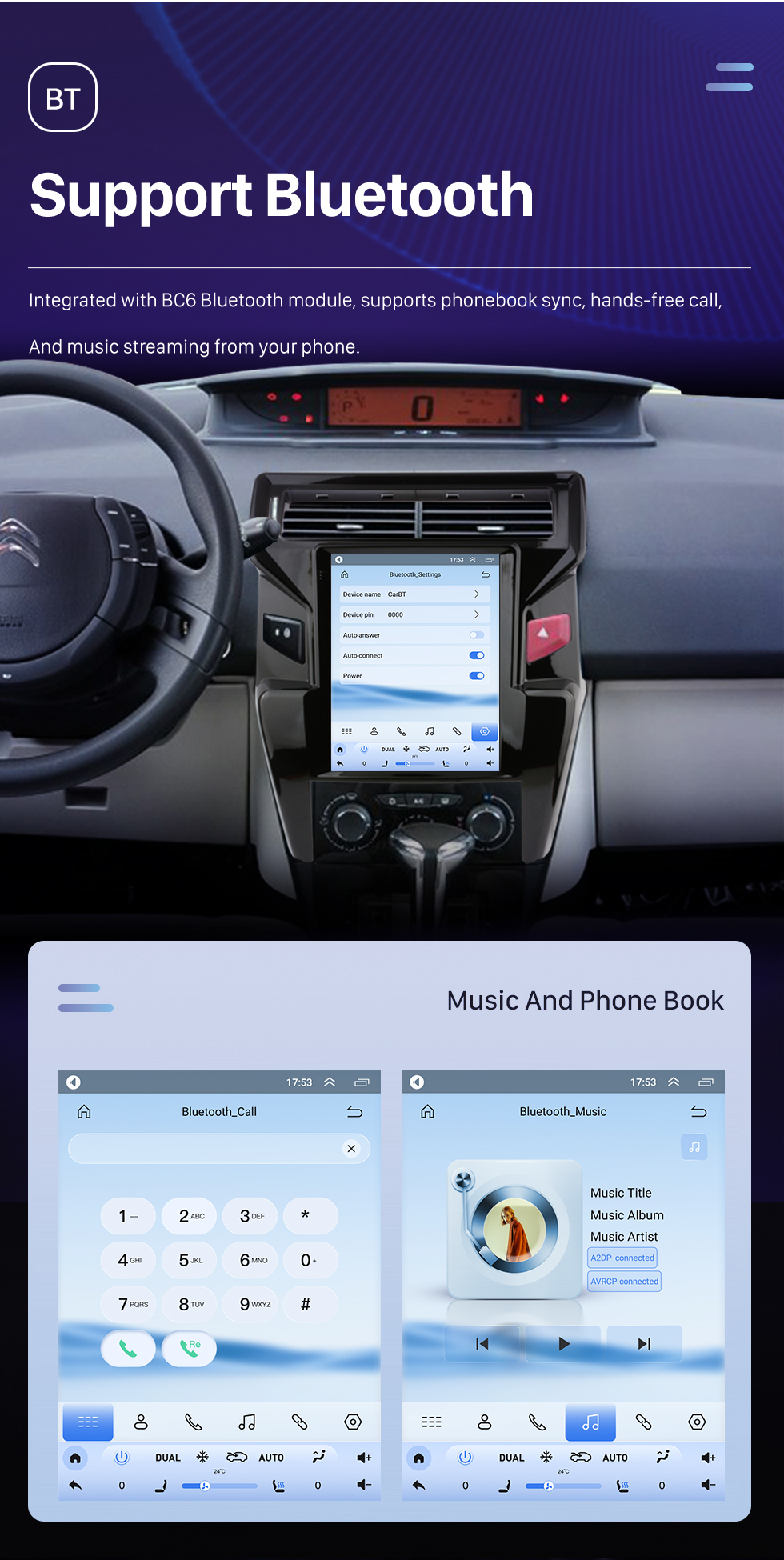 Seicane Für 2012-2016 Citroen Quatre (High) Radio Android 10.0 9,7 Zoll HD Touchscreen Bluetooth mit GPS-Navigationssystem Carplay-Unterstützung 1080P AHD-Kamera DVR OBD2 Seicane Für 2012-2016 Citroen Quatre (High) Radio Android 10.0 9,7 Zoll HD Touchscreen Bluetooth mit GPS-Navigationssystem Carplay-Unterstützung 1080P AHD-Kamera DVR OBD2