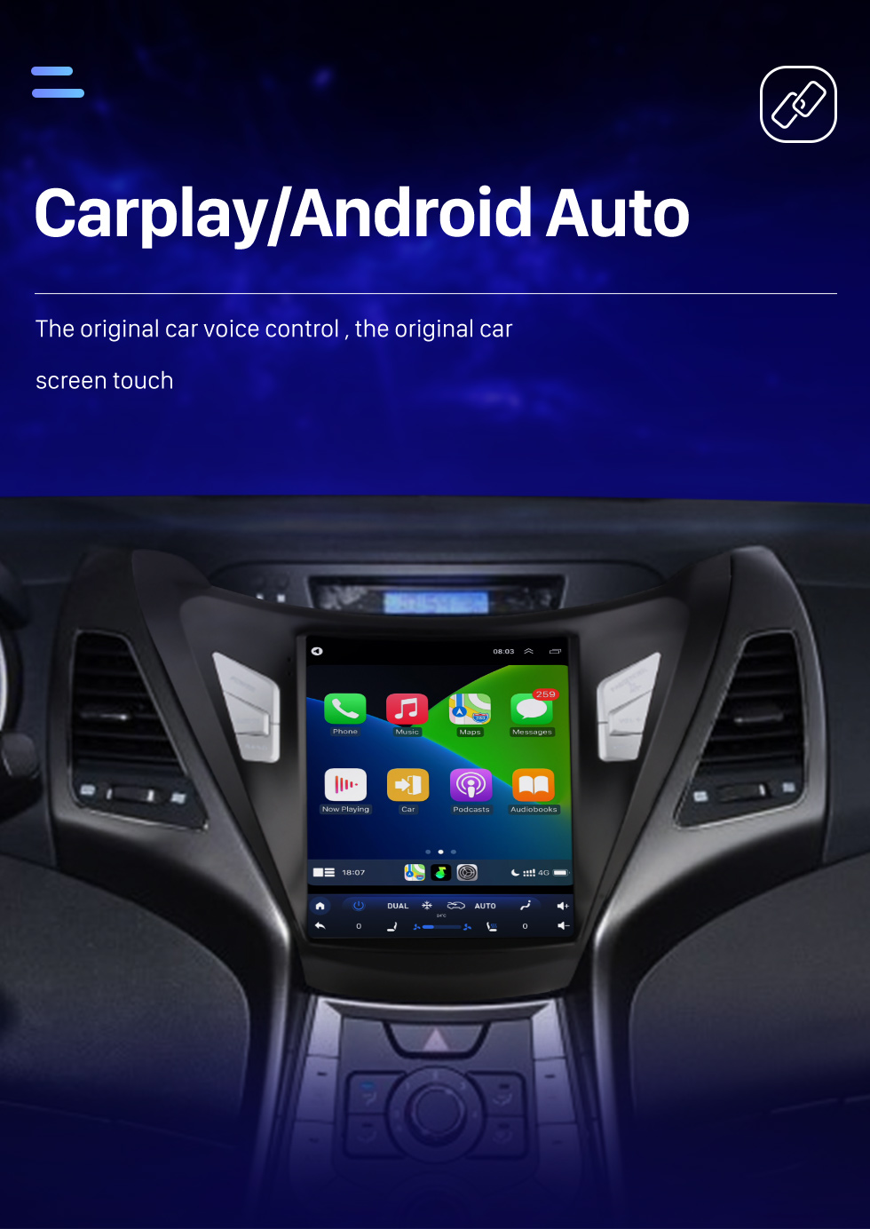 Seicane Para 2011-2013 Hyundai Avante Elantra LHD 9.7 polegadas Android 10.0 HD Touchscreen Estéreo Bluetooth GPS Navegação Rádio com Wifi AUX USB Controle de Volante Suporte DVR Câmera Retrovisor OBD