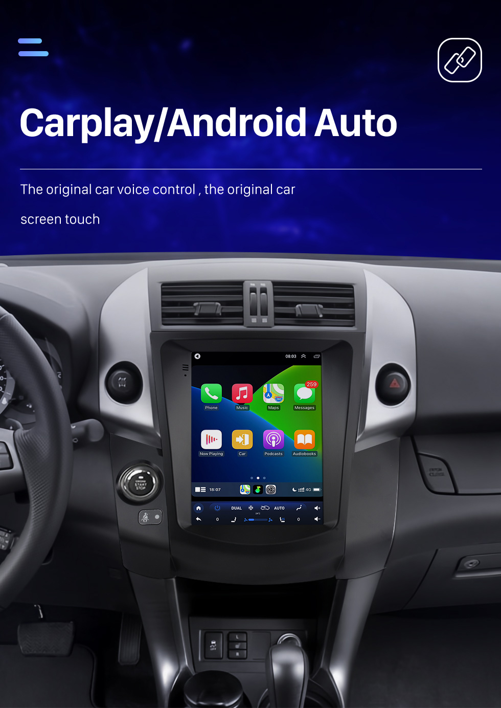 Seicane Android 10.0 9,7-Zoll-HD-Touchscreen für Toyota RAV4 2008 2009 2010 2011 GPS-Navigationsradio Bluetooth AUX WIFI-Unterstützung 4G Carplay OBD2 SWC DVR Digital-TV-Rückfahrkamera Seicane Android 10.0 9,7-Zoll-HD-Touchscreen für Toyota RAV4 2008 2009 2010 2011 GPS-Navigationsradio Bluetooth AUX WIFI-Unterstützung 4G Carplay OBD2 SWC DVR Digital-TV-Rückfahrkamera
