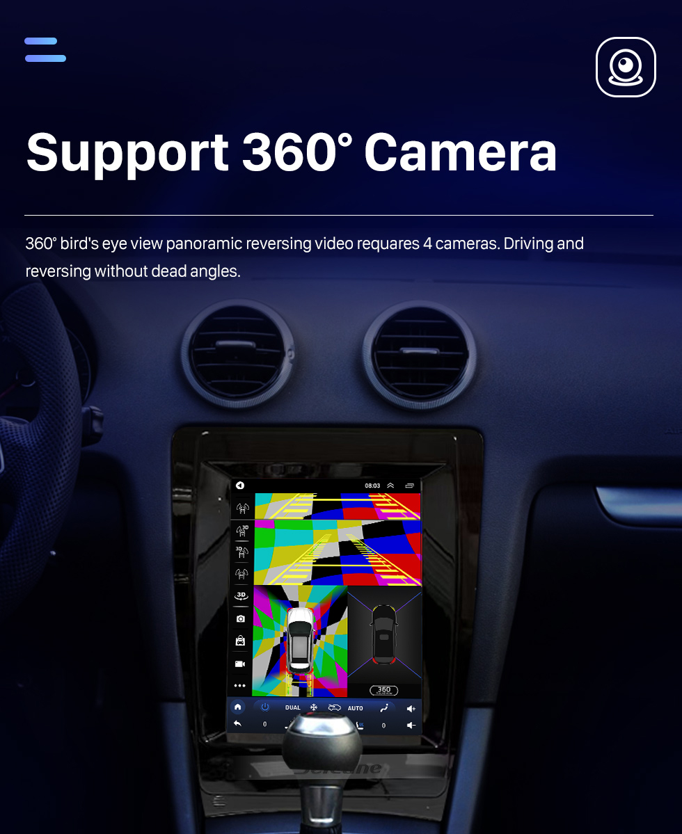 Seicane Android 10.0 9.7 polegadas para 2008-2012 AUDI A3 Rádio com HD Touchscreen GPS Sistema de Navegação Suporte Bluetooth Carplay TPMS Seicane Android 10.0 9.7 polegadas para 2008-2012 AUDI A3 Rádio com HD Touchscreen GPS Sistema de Navegação Suporte Bluetooth Carplay TPMS