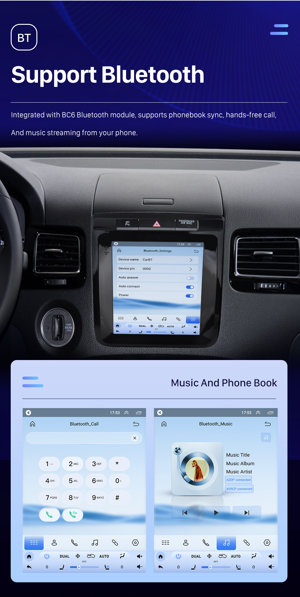 Seicane OEM 9,7 Zoll Android 10.0 Radio für 2010-2017 Volkswagen NEW Touareg Bluetooth WIFI HD Touchscreen GPS Navigation unterstützt Carplay Rückfahrkamera DAB+ OBD2 Seicane OEM 9,7 Zoll Android 10.0 Radio für 2010-2017 Volkswagen NEW Touareg Bluetooth WIFI HD Touchscreen GPS Navigation unterstützt Carplay Rückfahrkamera DAB+ OBD2