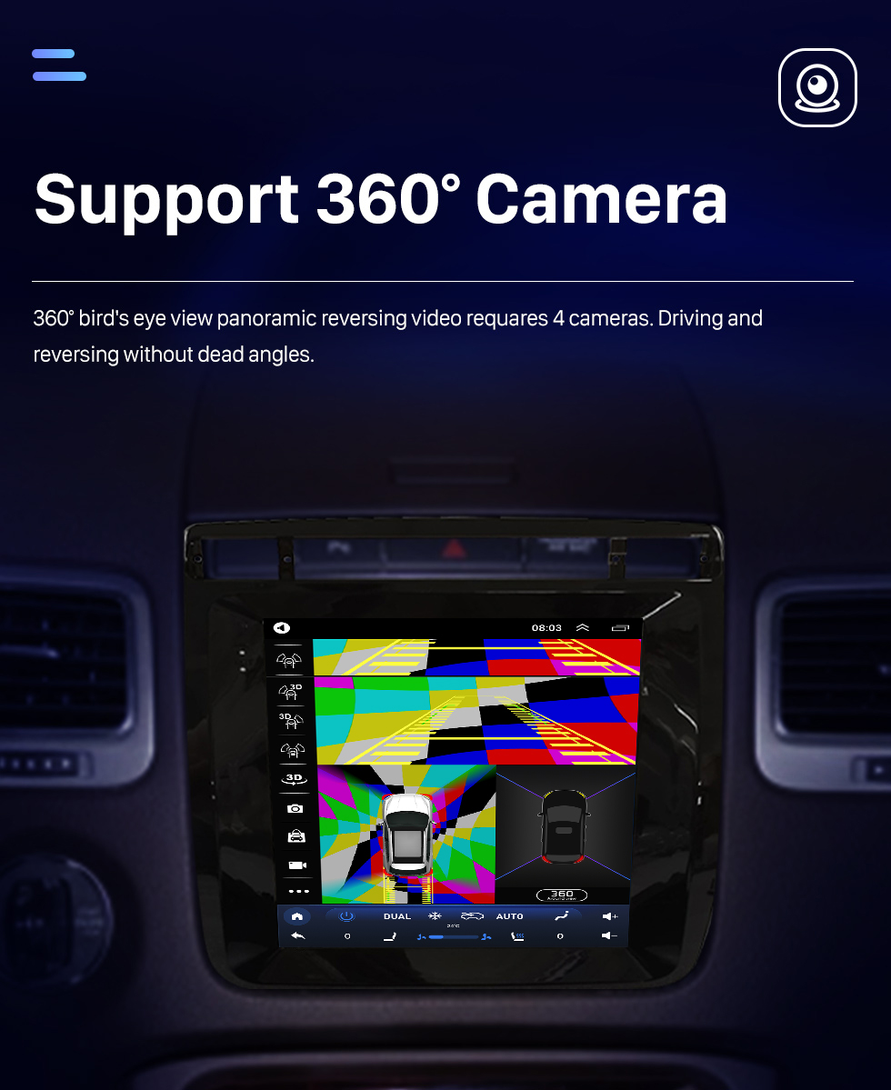 Seicane OEM 9,7-дюймовый Android 10.0 Radio для Volkswagen 2010-2017 NEW Touareg Bluetooth WIFI HD с сенсорным экраном Поддержка GPS-навигации Carplay Задняя камера DAB + OBD2